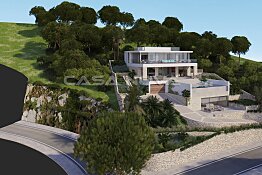Luxury new construction villa with top equipment