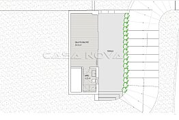 Plan of the guest apartment in the basement