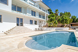 Imposing villa with elegant design and partial sea view